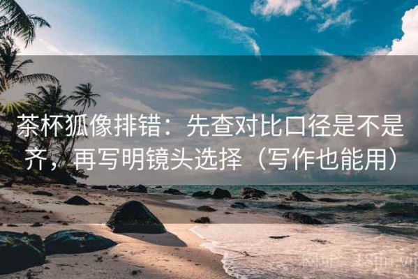 茶杯狐像排错：先查对比口径是不是齐，再写明镜头选择（写作也能用）