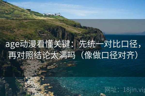 age动漫看懂关键：先统一对比口径，再对照结论太满吗（像做口径对齐）